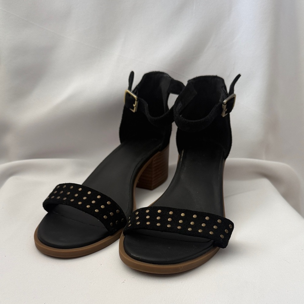 Koolaburra by UGG Bellen block-heel faux suede ankle strap sandals-Size 40 EU